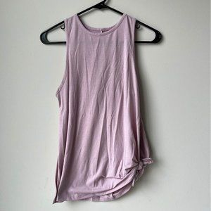 Tie front athletic tank